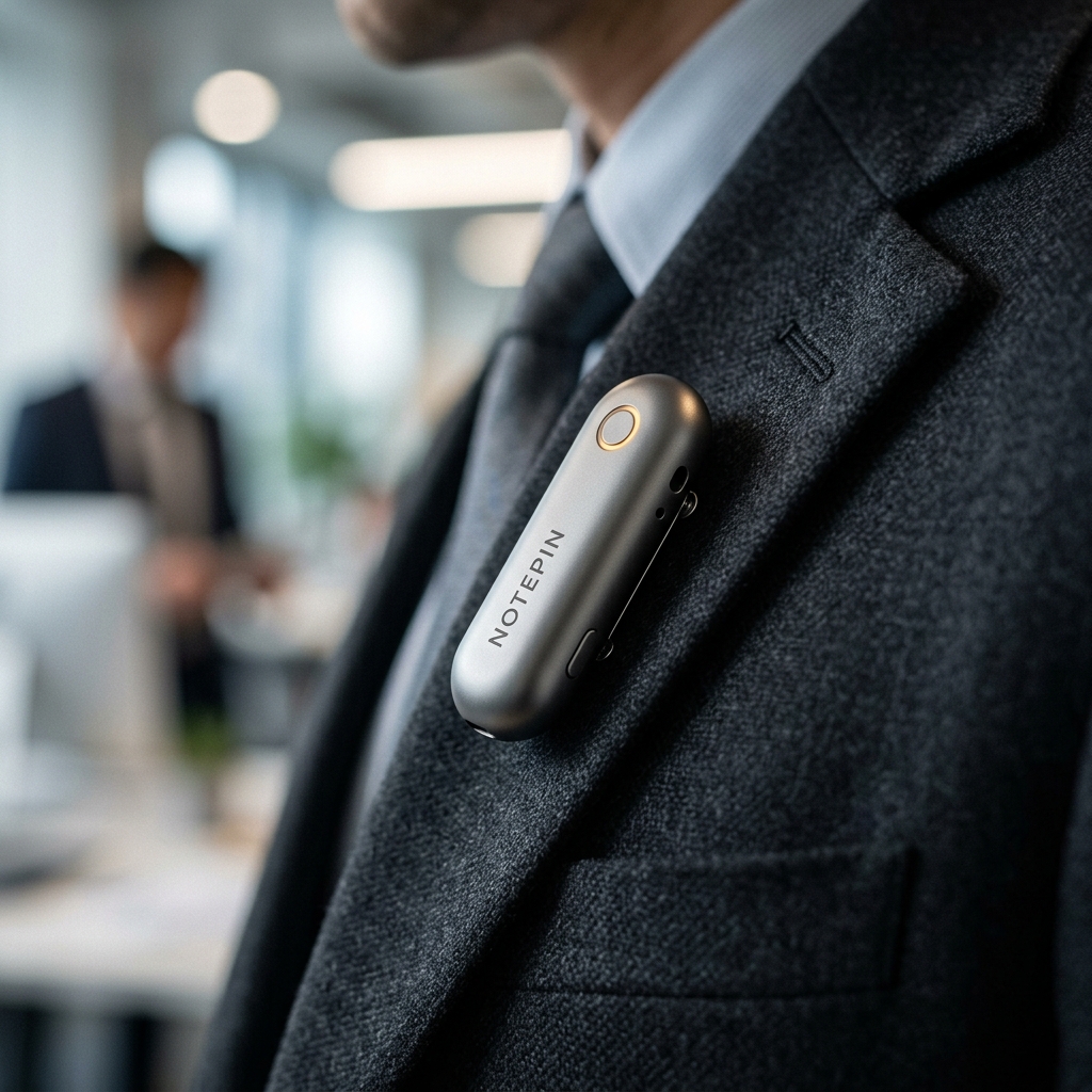 Plaud NotePin Wearable AI Voice Recorder - AI Powered Office